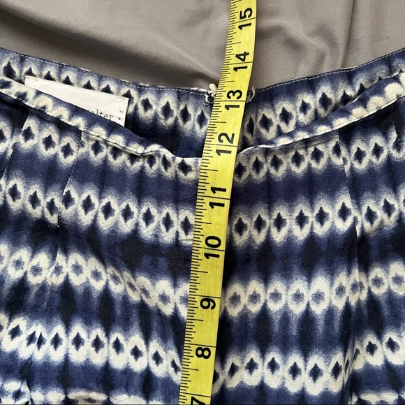 Anthropologie Corey Lynn Calter Nalu High Waist Wide Leg Cropped Pant 6 Blue - Picture 10 of 13